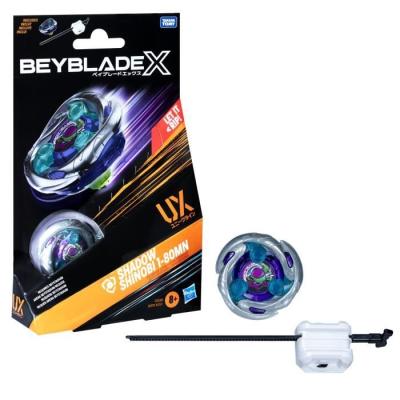Pack de démarrage Beyblade X Shadow Shinobi : toupie défense 1-80MN UX (8 ans +)