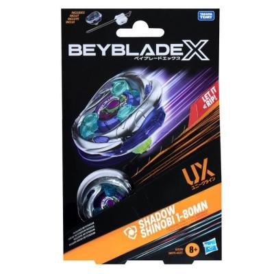 Pack de démarrage Beyblade X Shadow Shinobi : toupie défense 1-80MN UX (8 ans +)