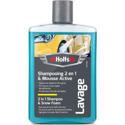 Shampoing super moussant HOLTS + cire de Carnauba - 475 ml