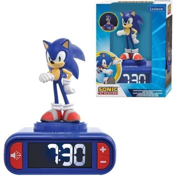 Réveil digital avec veilleuse Sonic et effets sonores