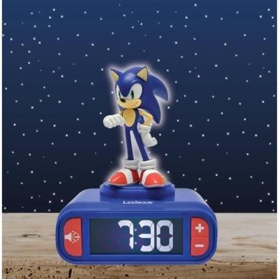 Réveil enfant Sonic avec veilleuse et effets sonores