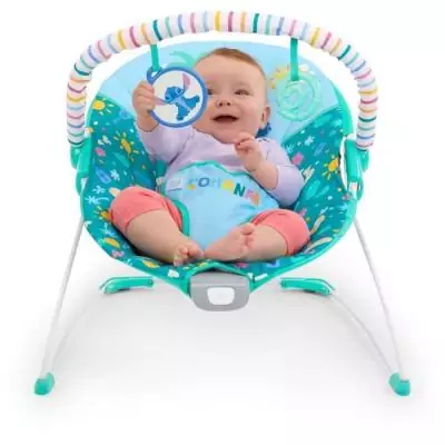 Transat bébé Disney Baby Stitch: Arche amovible, Vibrations apaisantes Transat bébé Disney Baby Stitch: Arche amovible, Vibrations apaisantes