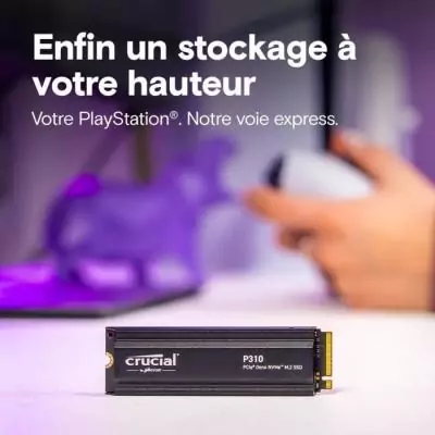 Disque Dur SSD Crucial 4 To PCIe Gen4 NVMe - Performances incroyables Disque Dur SSD Crucial 4 To PCIe Gen4 NVMe - Performances incroyables