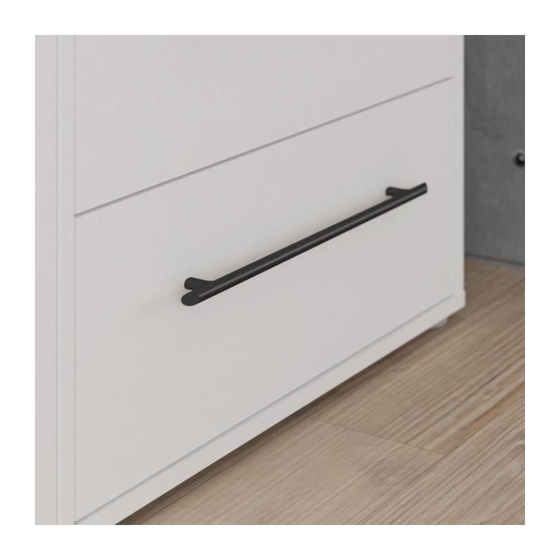 Armoire de chambre MOKKARIS blanc mat - Spacieuse et élégante
