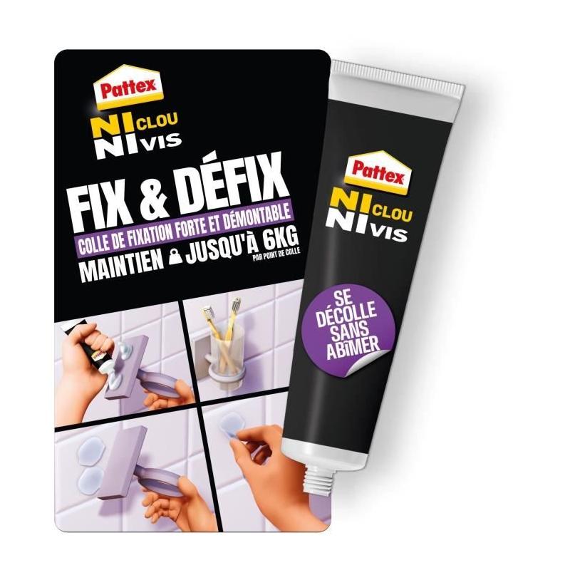 Colle Fixation PATTEX Ni clou ni vis - Fix & Défix - 44g