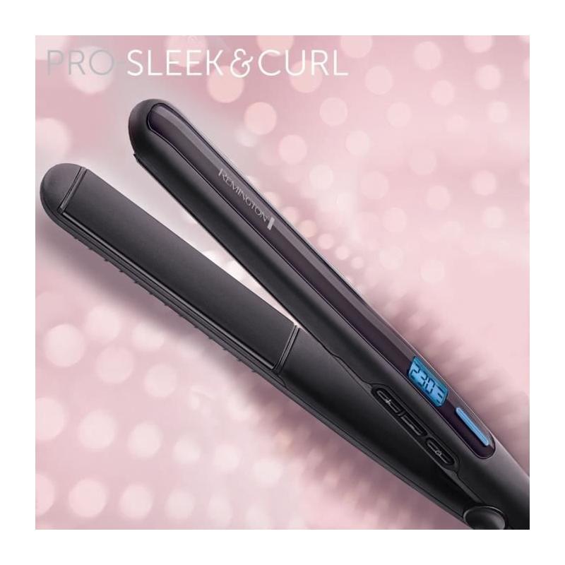 Lisseur boucleur Remington S6505 Pro-Sleek & Curl - Parfait pour des boucles et des cheveux lisses