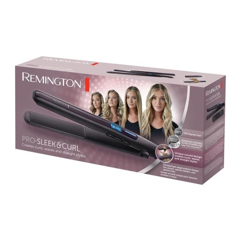 Lisseur boucleur Remington S6505 Pro-Sleek & Curl - Parfait pour des boucles et des cheveux lisses