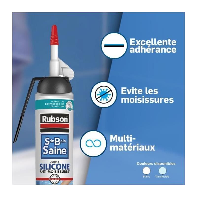 Mastic sanitaires Rubson - Facile et efficace pour une salle de bain saine