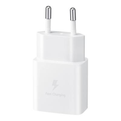 Chargeur Secteur USB C 15W + câble USB C Samsung Blanc