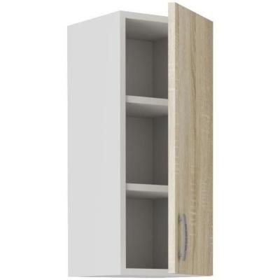 Étagère murale SARA - Chêne sonoma - 1 porte - L30 x P31 x H71,5 cm