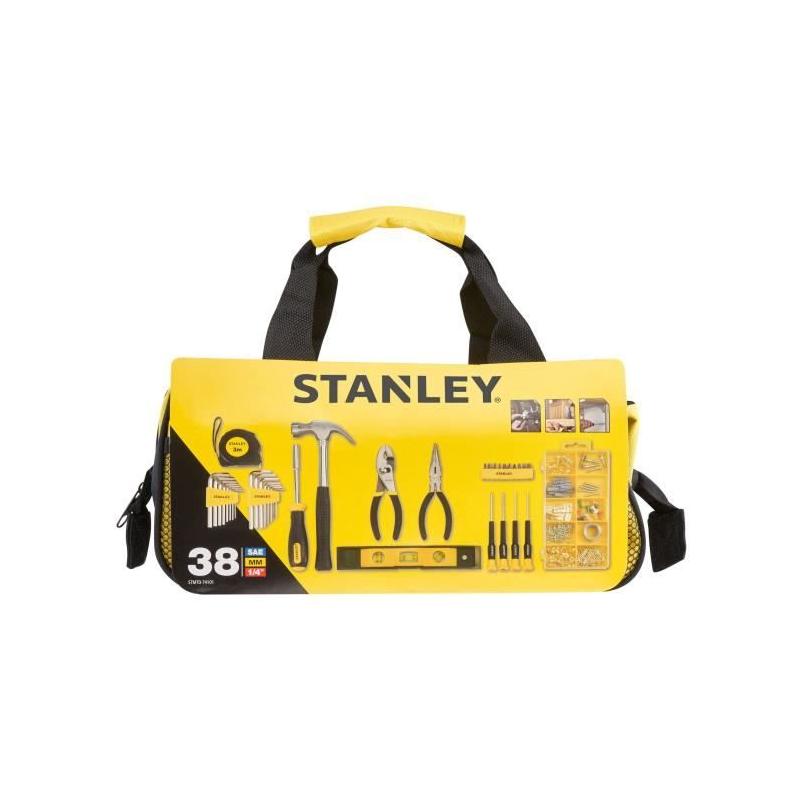 Ensemble d'outils STANLEY 38 pièces en métal noir