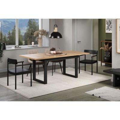 Table à manger scandinave en chêne - Rectangulaire 160-200 x 76 x 80 cm