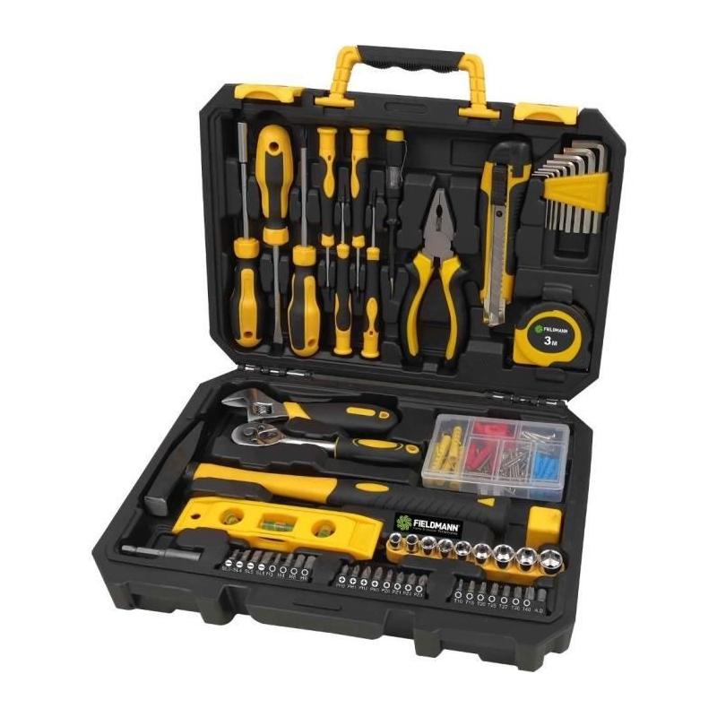 Ensemble d'outils Fieldmann 138 pièces - Mallette plastique