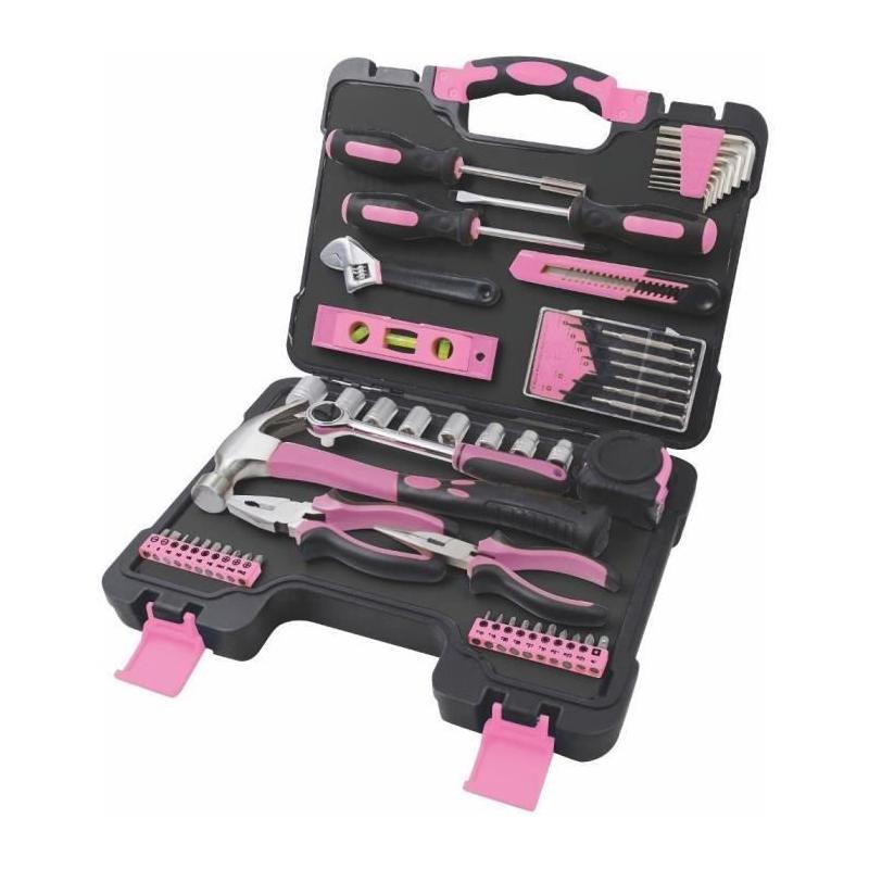 Ensemble d'outils rose pour femmes - FIELDMANN FDG 5010-53R - 53 pièces