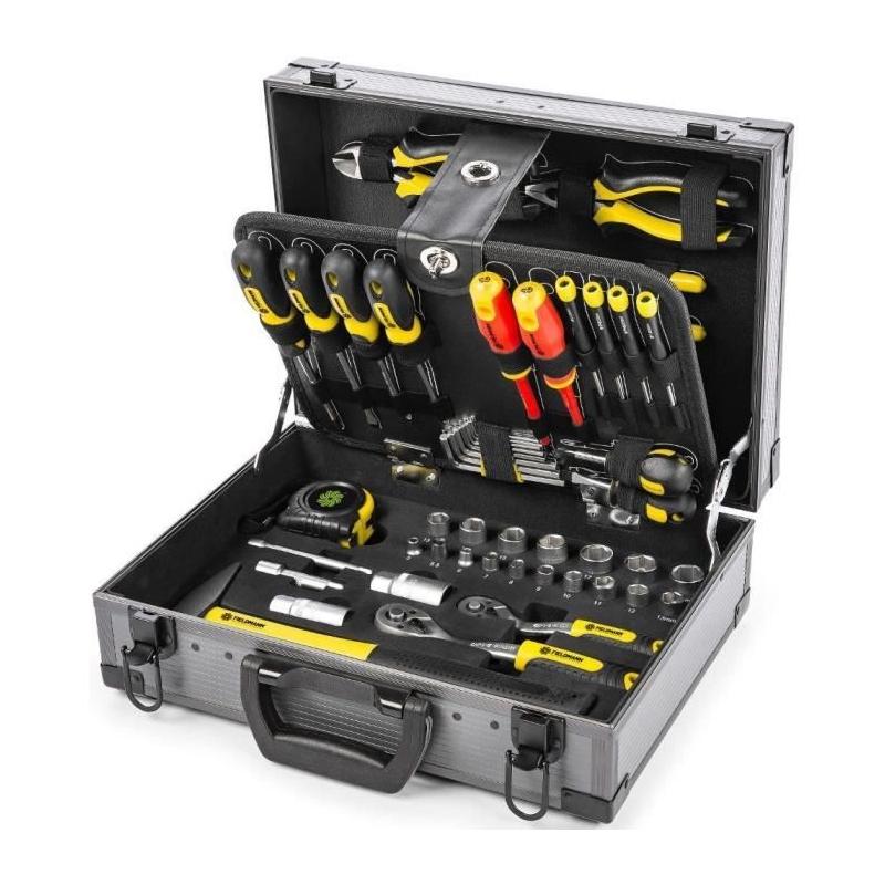 Ensemble d'outils pratique Fieldmann dans un boîtier métallique - FDG 5021-114R