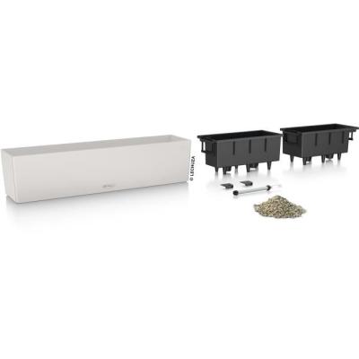 Jardiniere - Balconera color 80 - Kit complet - Gris clair - 12 L - LECHUZA