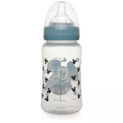 Biberon Mickey 240 ml Thermobaby - Pratique et ludique Biberon Mickey 240 ml Thermobaby - Pratique et ludique