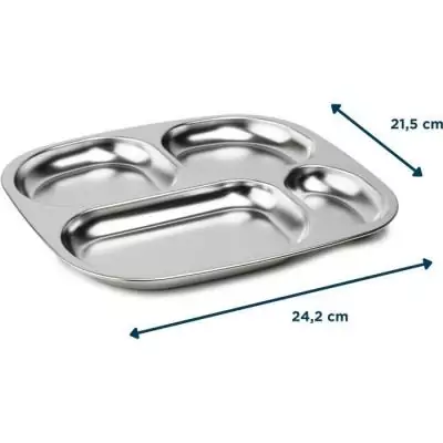 Plateau compartimenté inox THERMOBABY - Sans BPA