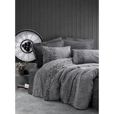 Parure de lit 100% coton renforcé - Gris