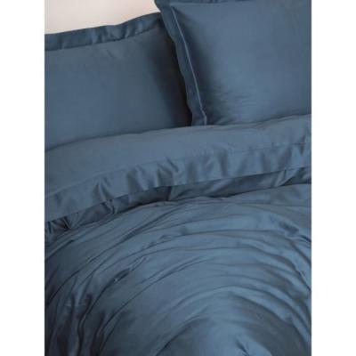 Parure de lit Satiné 100% coton - 220x240cm - Bleu