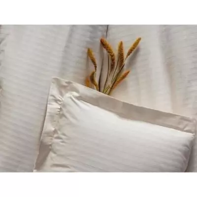 Parure de lit Satiné 100% coton - Écru