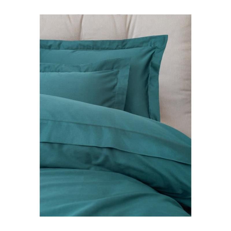 Parure de lit Satiné 100% coton - Bleu