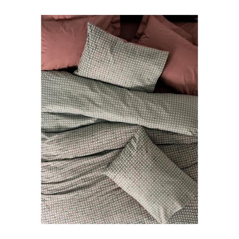 Parure de lit 100% coton renforcé - Rouge