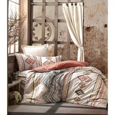 Ensemble de lit Rouge - 100% coton - 220x240cm Ensemble de lit Rouge - 100% coton - 220x240cm