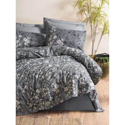 Parure de lit 100% coton renforcé - Anthracite