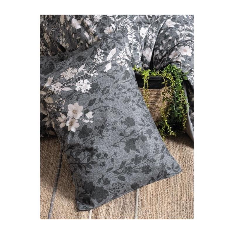 Parure de lit 100% coton renforcé - Anthracite