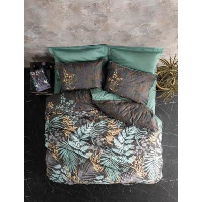 Ensemble de literie menthe 100% coton - 220x240 cm