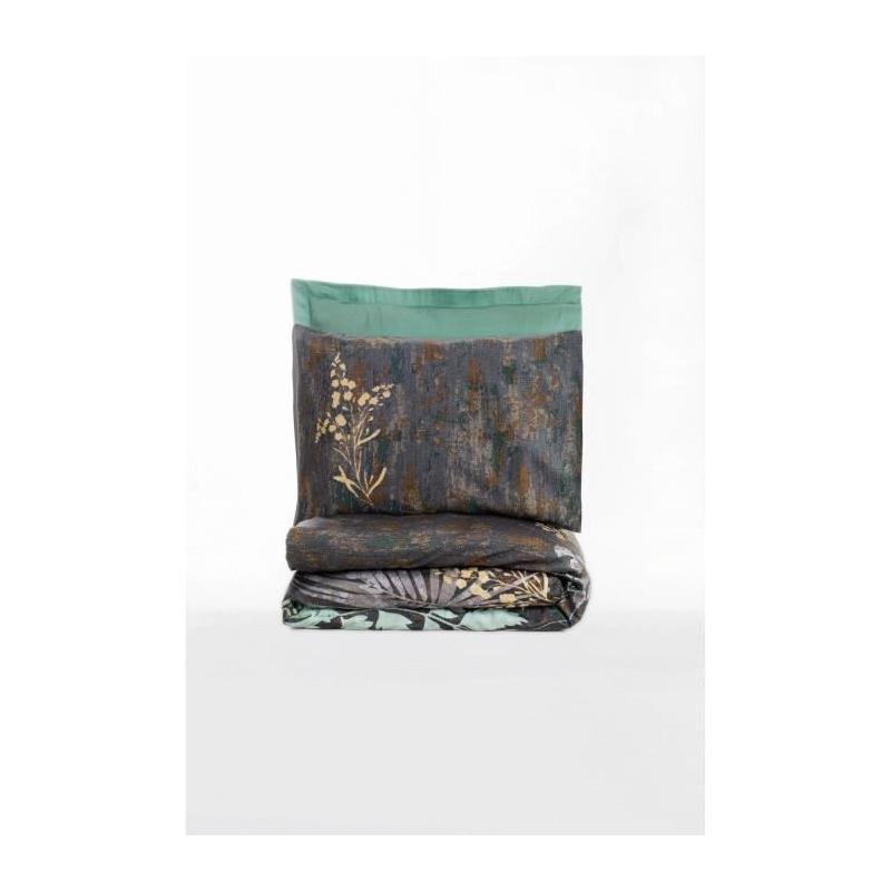 Ensemble de literie menthe 100% coton - 220x240 cm