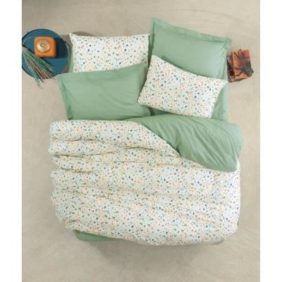Parure de lit 100% coton renforcé - Vert