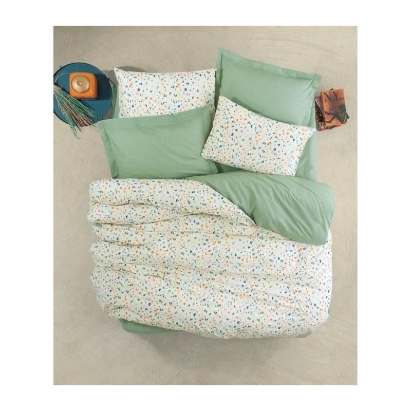 Parure de lit 100% coton renforcé - Vert