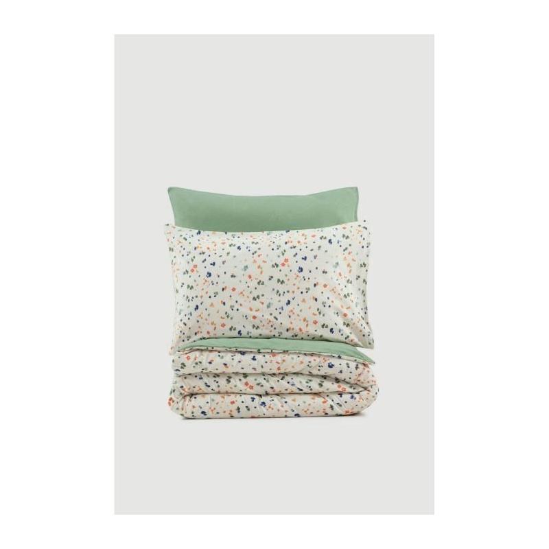 Parure de lit 100% coton renforcé - Vert