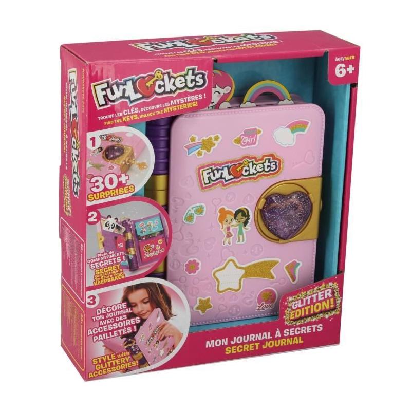 Journal intime pailleté Funlockets : Plus de 30 surprises pour enfants dès 6 ans