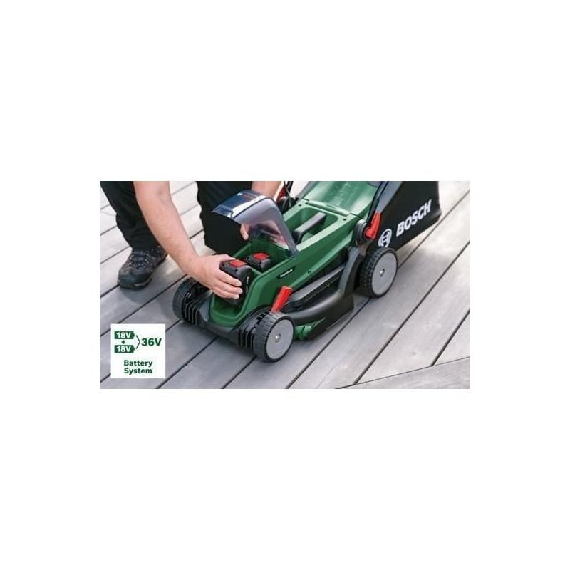Tondeuse Bosch UniversalRotak 37-550 - 2 Batteries 4,0 Ah et Chargeur