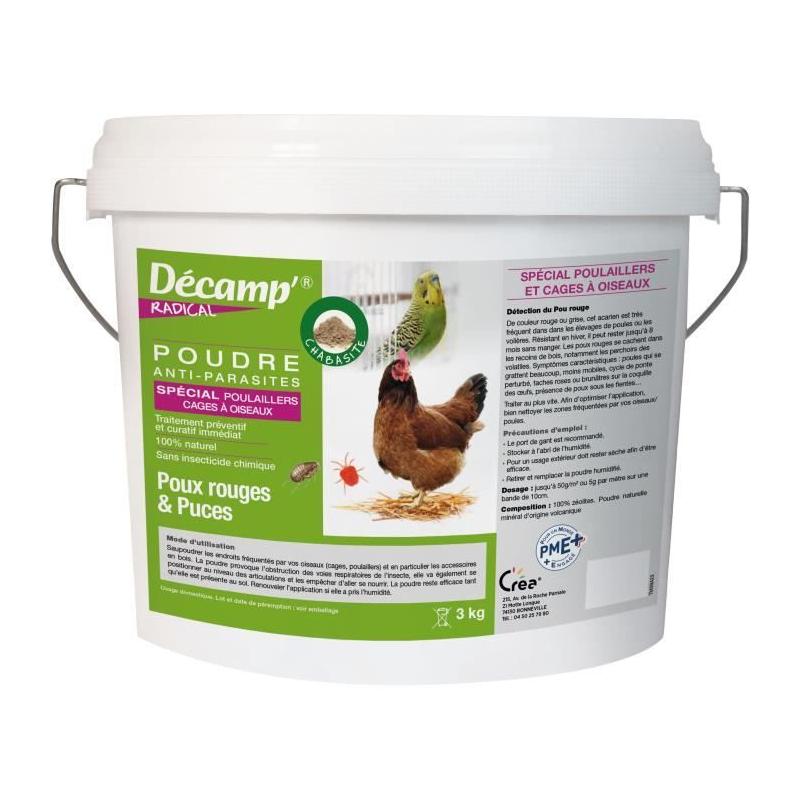 Chabasite spéciale poulailler / oiseaux en cages - DECAMP' - Seau de 3 kg