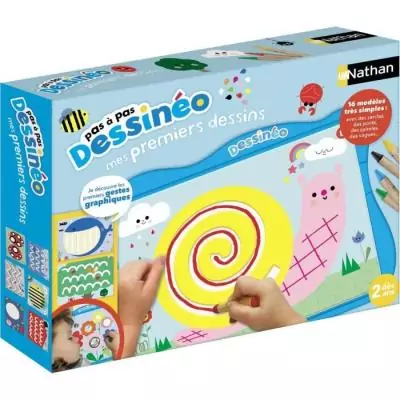 Jeu de loisirs créatifs évolutif pour enfants de 2 ans - NATHAN Dessinéo - Bleu Jeu de loisirs créatifs évolutif pour enfants de 2 ans - NATHAN Dessinéo - Bleu