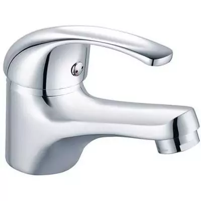 Mitigeur lavabo - EDOUARD ROUSSEAU - Cardiff - Cartouche céramique Ø 40 mm - Aérateur réducteur de débit - Bec fixe - Chrom