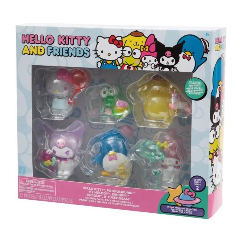 Coffret 6 figurines miniatures Hello Kitty - Collection adorable