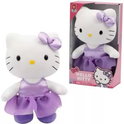 Peluche GPTOYS Hello Kitty HKT121 Robe Satin Violette 30 cm