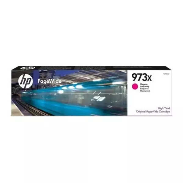 HP 973X Cartouche d'encre magenta PageWide grande capacité authentique (F6T82AE) pour HP PageWide Pro 452/477/552/577