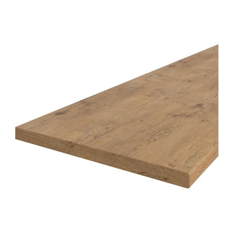 Plan de travail LANCELOT chêne 180x60x3 cm - Résistant et élégant