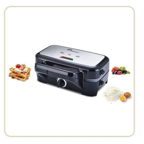 Gaufrier LITTLE BALANCE - Speed'n Mixt - 2 Plaques Interchangeables - Ouverture 180°C - 1200 W