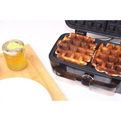 Gaufrier LITTLE BALANCE - Speed'n Mixt - 2 Plaques Interchangeables - Ouverture 180°C - 1200 W