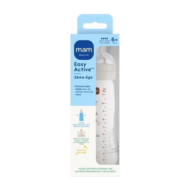 Biberon MAM BABY Easy Active 330ml +6 mois - Tétine débit X