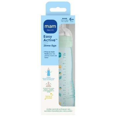 Biberon MAM BABY Easy Active 330ml +6 mois - Tétine débit X - Ice