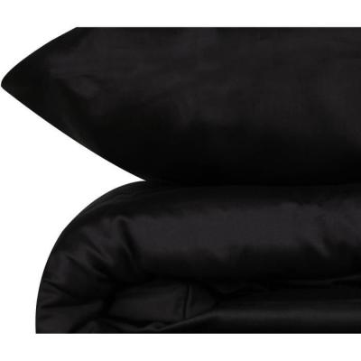 Parure de lit Satiné 100% coton - Noir