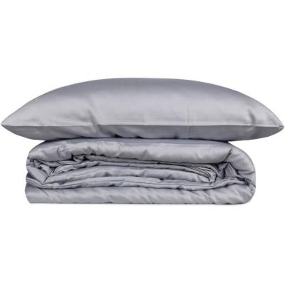 Parure de lit Satiné 100% coton - Gris